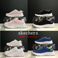 在飛比找蝦皮購物優惠-skechers 斯凱奇春夏款魔術貼鬆緊帶網麵童鞋 男童女童