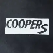 3x COOPER S Black Matte Metal Sticker Emblem Decal Badge Turbo JCW 3DEngine Car (for: Mini)