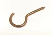 New 6 X Screw In Hook Fixing Hangers ( No.18 ) 8mm X 100mm EB Steel - Onestopdiy