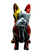 Interior Illusions Plus Red Expressionist Dog with Glasses