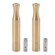 Copper Cigarette Holder with Detachable Filters - 2 Sets, 2.36in Smoking Tube for Men