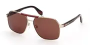 Adidas Originals OR0064 32L Men's Sunglasses Gold Size 62