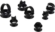[outret] 14pcs Flexible Silicone Ear Tunnel Plugs Expander Stretching Kit Set