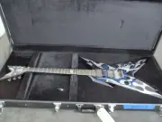 Dean RZR Razorback Black with blue &silver flames and EMG pickups