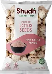 Shudh Popped Lotus Seeds Pink Salt & Pepper Makhana (Pack of 3)
