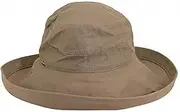 [Scala] Women's Cotton Big Brim Hat with Inner Drawstring and UPF 50+ Rating