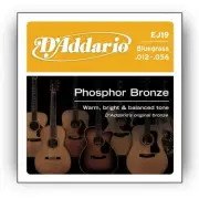 D'ADDARIO EJ19 Phosphor Bronze, Bluegrass, 12-56 ACOUSTIC GUITAR STRINGS