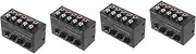 Alasum 4pcs 4 4-channel Mini Audio Mixer Stereo Portable Passive Design Sound