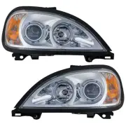 Left and Right Headlights For Freightliner Columbia 2000-2013 Halogen w/ Bulb/s