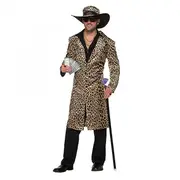 Bristol Novelty Mens Pimp Costume Leopard One Size