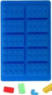 Lego Bricks Silicone Mold for Ice Cubes, Chocolate, Candy