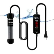 AquaMiracle Upgraded 100W Small Aquarium Heater Fish Tank Heater Turtle Heate...