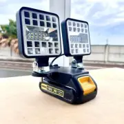Work Light with Dual LED for DeWalt XR 18/20V Battery – Portable, Job Site Light