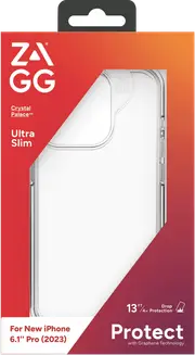 ZAGG Crystal Palace Case iPhone 15 6.1 Pro Clear