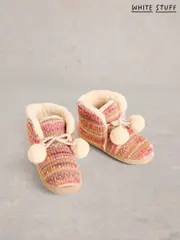 White Stuff Natural Knitted Bootie Slippers (AW0808) | $92