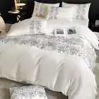 Luxury Nordic PrintSilky Duvet Cover Bed Sheet Pillowcase Duvet Cover BeddingSet