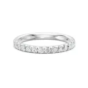 Bevilles Anniversary Band with 0.62ct of Laboratory Grown Diamonds in 9kt White Gold