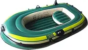 Adults Inflatable Kayaks - Quick Inflate Kayak Fishing Raft, Thicken PVC Inflatable Boat | Heavy Duty Dinghy Boat Set Boating Giftts, Stylish Dinghy Boat for Lakes, Coast, Outdoor Rafting, Fishing