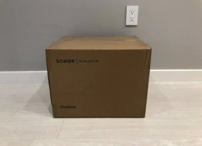 NEW - BLACK Sonos Outdoor Architectural 6-1/2" OUTDRWW1BLK - PAIR -