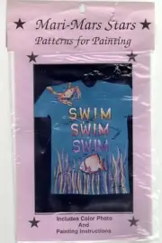 Fish Iron-on Pattern for Painting, Swim #213 Fabric, Ocean Crab, Mari-Mars Stars