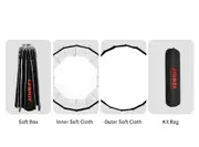 Jinbei 90cm Quick Open Deep Octagonal Umbrella Soft Box