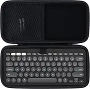 Lebakort Hard Case Compatible with Logitech Pebble Keys 2 K380s K380 K810 K811 Bluetooth Wireless Keyboard (Graphite Case)
