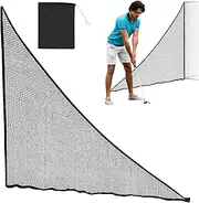 Golf Barrier Side Net - Golf Triangle Side Wings with Sandbag,Shank Net Golf Accessories, Golf Hitting Barrier Net for Indoor and Outdoor Use