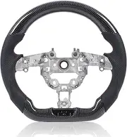 Steering Wheel, Compatible with Stinger 2018 to 2023, Carbon Wheel Replacement, Stinger Flat Bottom Leather Steering Upgrade