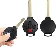 Boxonly Replacement Keyless Entry Remote Car Key Fob KR55WK45144 315Mhz PCF7941 Chip with 3+1 Buttons for Mercedes Benz Smart Fortwo Key Fob (2008-2015)