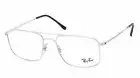 New Classic RAY-BAN Rx-able Eyeglasses RB 6434 2501 55-18 145 Silver Metal Frame