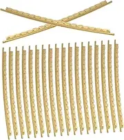 GLSTOY 20 Pack Guitar Fret Wire High Grade Brass for Electric or Acoustic Guitar Easy to Install Essential Parts