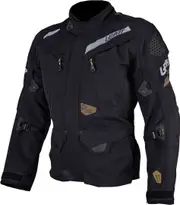 Leatt ADV DriTour 7.5 waterproof Motorcycle Textile Jacket, black-grey, Size XL for Men Black Grey