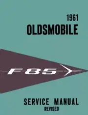1961 Oldsmobile F-85 Shop Service Repair Manual Book Engine Drivetrain Wiring