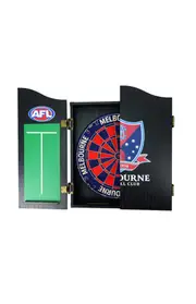 Melbourne Demons AFL Dartboard + Cabinet