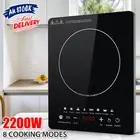 Portable Induction Cooktop Electric 2200W Ceramic Cooker Adjustable Hotplate Kit