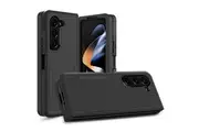 ZUSLAB Galaxy Z Fold 5 Case Rugged Defender Protective Heavy Duty Shockproof Dustproof Cover for Samsug (2023) - Black