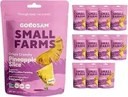 GoodSAM Pineapple Slices, 1oz (Pack of 12) - Non GMO, Vegan, Regenerative Faming, Direct Trade