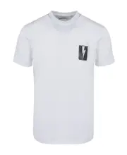 Flag Bolt cotton T-shirt XL,L,M White