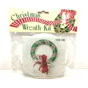 Christmas 4" Wreath Kit from Rauch item no.105/08 DIY craft decor Vintage NOS