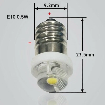 Brand New Light Bulb Flashlight E10 Grass+Metal Lantern Torch Silver