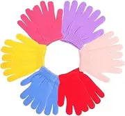[Yardenfun] Fashionable Boys and Girls Winter Gloves 6 Pairs of Warm Finger Mittens Easy-on Design for Cycling Hiking Snowplay