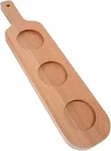 GETAJGHSD Wooden Beer Flight Board with Handle Drink Tray for Bars Ktvs Hotels Elegant Wine Serving Board for Craft Beer and Wine Tasting Beverage Holder