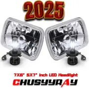 7x6" Black LED Headlight Hi-Lo for Chevy Express Cargo Van 1500 2500 3500 Truck