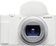 Sony ZV-1 II 18-50mm Wide Angle Zoom Lens Vlogging Camera, White