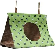 Hanging Triangle Bird Nest for Parrots | Summer Bird Sleeping Nest | Scratch-Resistant Hammock for Sun Conure, Monk Parakeet, Peony, and Starling Birds