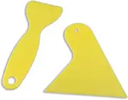 Anneome 2pcs Yellow Car Film Wrap Installation Tool Kit S Protective Scraper for Auto Window Trim Durable Scratch Resistant Air Bubble Remover
