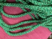 10 YARDS 1/2" GREEN MACRAME CORD - $0.25 PER YARD
