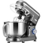 660W 6Qt Silver Tilt-Head Stand Mixer 10-Speed with Beater, Dough Hook