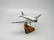 DC-3 Lufthansa Fixed-wing Propeller Driven Airplane Desktop Wood Model Small New