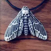 Big Skull Moth for Head Necklace Pendant Jewelry Decoration Accesso